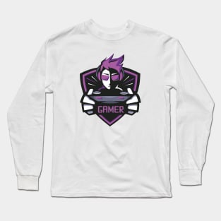 Gamer (purple) Long Sleeve T-Shirt